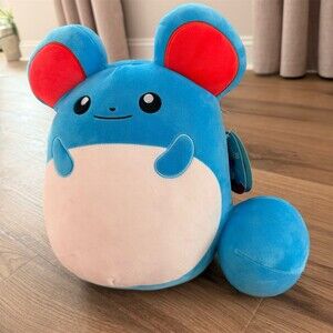 Squishmallows Pokemon Marill Plush Stuffed Animal Blue With Hang Tag ~ 12”